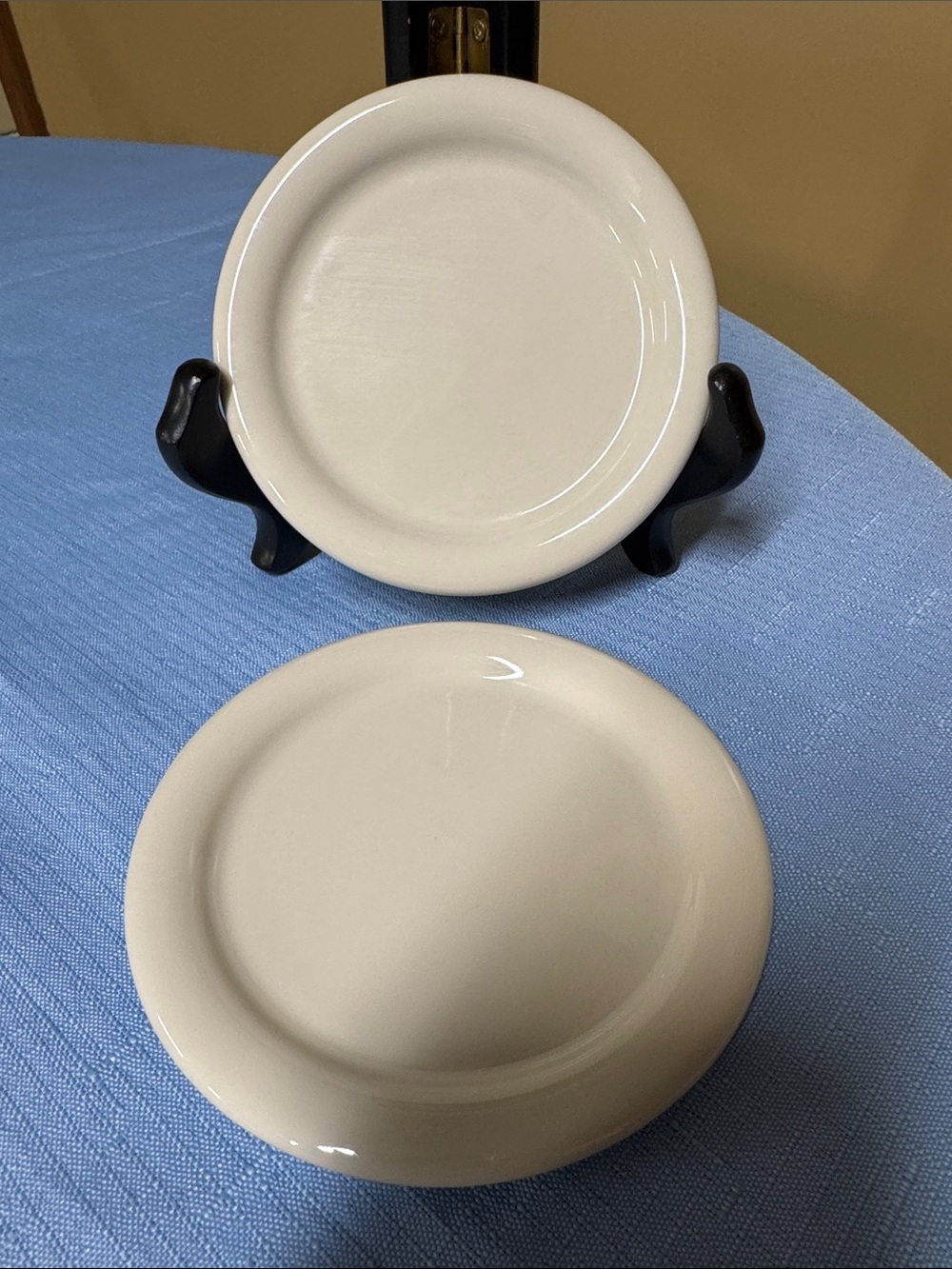 Fiesta COASTERS IN IVORY. 4-1/4" Fiesta tableware company set of 2